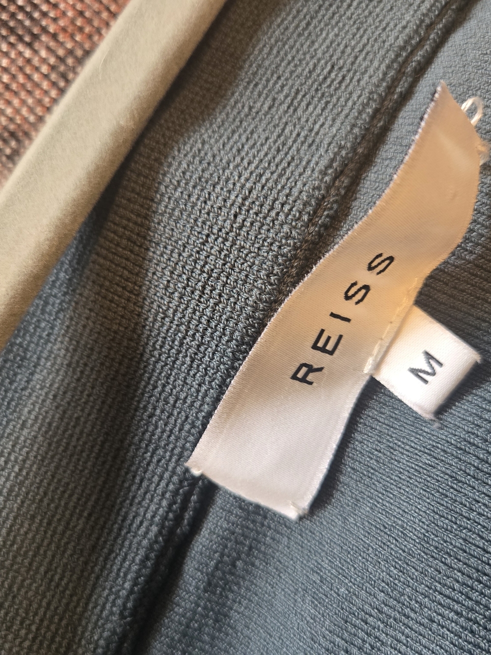 Reiss | Hatty Skirt | Dark Green Faux Button-Front Pencil Skirt - Picture 6 of 9